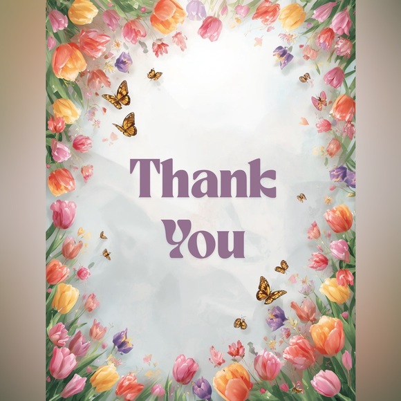 Large Size Thank You Cards (20) - Picture 3 of 8